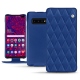 Housse cuir Samsung Galaxy S10 5G - Bleu océan - Couture ( Nappa - Pantone 293C ) 