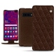Capa em pele Samsung Galaxy S10 5G - Châtaigne - Couture ( Pantone 476C ) 
