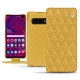 Samsung Galaxy S10 5G leather case - Mimosa - Couture ( Pantone 141C ) 