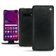 Housse cuir Samsung Galaxy S10 5G - Dark vintage ( Roughtcut - Black#5256 ) 