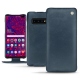 Custodia in pelle Samsung Galaxy S10 5G - Jean vintage ( Roughtcut - Pantone 285U  ) 