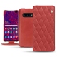 Capa em pele Samsung Galaxy S10 5G - Cerise vintage - Couture