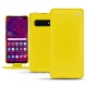 Housse cuir Samsung Galaxy S10 5G - Jaune fluo