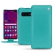 Capa em pele Samsung Galaxy S10 5G - Bleu fluo