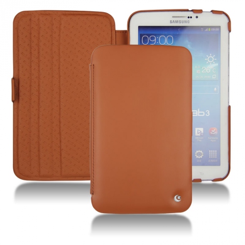 Housse cuir Samsung GT-P3200 Galaxy Tab 3 7.0Marron ( Nappa - Pantone #8B4720 ) 
