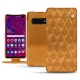 Funda de piel Samsung Galaxy S10 5G - Or Maïa - Couture