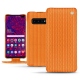 Capa em pele Samsung Galaxy S10 5G - Abaca arancio