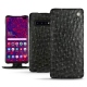 Samsung Galaxy S10 5G leather case - Autruche nero