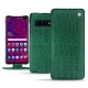 Housse cuir Samsung Galaxy S10 5G - Crocodile pino