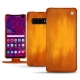 Lederschutzhülle Samsung Galaxy S10 5G - Orange Patine