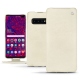 Samsung Galaxy S10 5G leather case - Blanc escumo