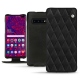 Samsung Galaxy S10 5G leather case - Negre poudro - Couture