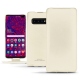 Samsung Galaxy S10 5G leather case - Blanc PU