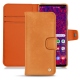 가죽 커버 Samsung Galaxy S10 5G - Mandarine vintage ( Pantone 165C ) 