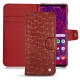 Samsung Galaxy S10 5G leather case - Autruche ciliegia