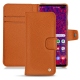 Samsung Galaxy S10 5G leather case - Orange vibrant