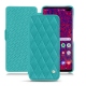 Custodia in pelle Samsung Galaxy S10 5G - Bleu fluo - Couture