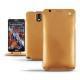 硬质真皮保护套 Samsung SM-N9000 Galaxy Note 3  - Or Maïa ( Bologna Hi Gloss Metallic - Pantone 871C ) 