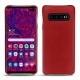 Lederschutzhülle Samsung Galaxy S10 5G - Rouge ( Nappa - Pantone 199C ) 