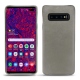 Lederschutzhülle Samsung Galaxy S10 5G - Acier vintage ( Pantone 403C ) 