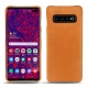 가죽 커버 Samsung Galaxy S10 5G - Mandarine vintage ( Pantone 165C ) 