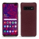 Capa em pele Samsung Galaxy S10 5G - Lie de vin ( Pantone 5115C ) 