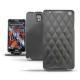 硬质真皮保护套 Samsung SM-N9000 Galaxy Note 3  - Noir - Couture ( Nappa - Black ) 