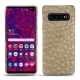 Funda de piel Samsung Galaxy S10 5G - Autruche desert
