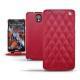 硬质真皮保护套 Samsung SM-N9000 Galaxy Note 3  - Rouge - Couture ( Nappa - Pantone 199C ) 