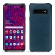 Samsung Galaxy S10 5G leather cover - Blu mediterran