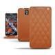 硬质真皮保护套 Samsung SM-N9000 Galaxy Note 3  - Marron - Couture ( Nappa - Pantone 1615C ) 