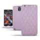 硬质真皮保护套 Samsung SM-N9000 Galaxy Note 3  - Lilas - Couture ( Nappa - Pantone 2645U ) 
