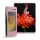 Capa em pele Samsung Galaxy Fold - Rose ( Nappa - Pantone 2365C ) 