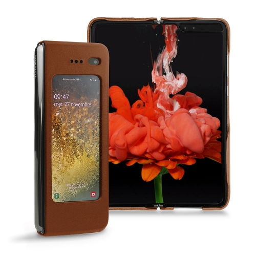 Wählen Sie Noreve für Ihre Premium-Rümpfe für Galaxy FoldMarron ( Nappa - Pantone #8B4720 ) 