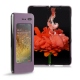가죽 커버 Samsung Galaxy Fold - Lilas ( Nappa - Pantone 2645U ) 