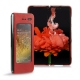 Funda de piel Samsung Galaxy Fold - Cerise vintage ( Pantone 185C ) 