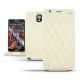 硬质真皮保护套 Samsung SM-N9000 Galaxy Note 3  - Ivoire - Couture ( Sleek P C12 - White ) 