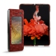 Lederschutzhülle Samsung Galaxy Fold - Autruche ciliegia