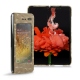 Samsung Galaxy Fold leather cover - Autruche desert