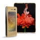 Custodia in pelle Samsung Galaxy Fold - Serpent sabbia