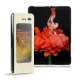 Samsung Galaxy Fold leather cover - Crocodile milk