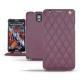 硬质真皮保护套 Samsung SM-N9000 Galaxy Note 3  - Lie de vin - Couture ( Pantone 5115C ) 