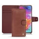 Samsung Galaxy A70 leather case - Passion vintage ( Glutton - Red ) 