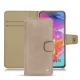 Housse cuir Samsung Galaxy A70 - Taupe vintage ( Pantone 7530C ) 