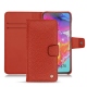 Samsung Galaxy A70 leather case - Papaye ( Pantone 180C ) 