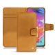 Capa em pele Samsung Galaxy A70 - Or Maïa ( Pantone 871C ) 