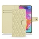 Custodia in pelle Samsung Galaxy A70 - Beige - Couture ( Nappa - Pantone 7502C ) 