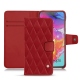硬质真皮保护套 Samsung Galaxy A70 - Rouge - Couture ( Nappa - Pantone 199C ) 