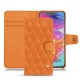 Custodia in pelle Samsung Galaxy A70 - Orange - Couture ( Nappa - Pantone 1495U ) 