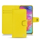 Housse cuir Samsung Galaxy A70 - Jaune fluo